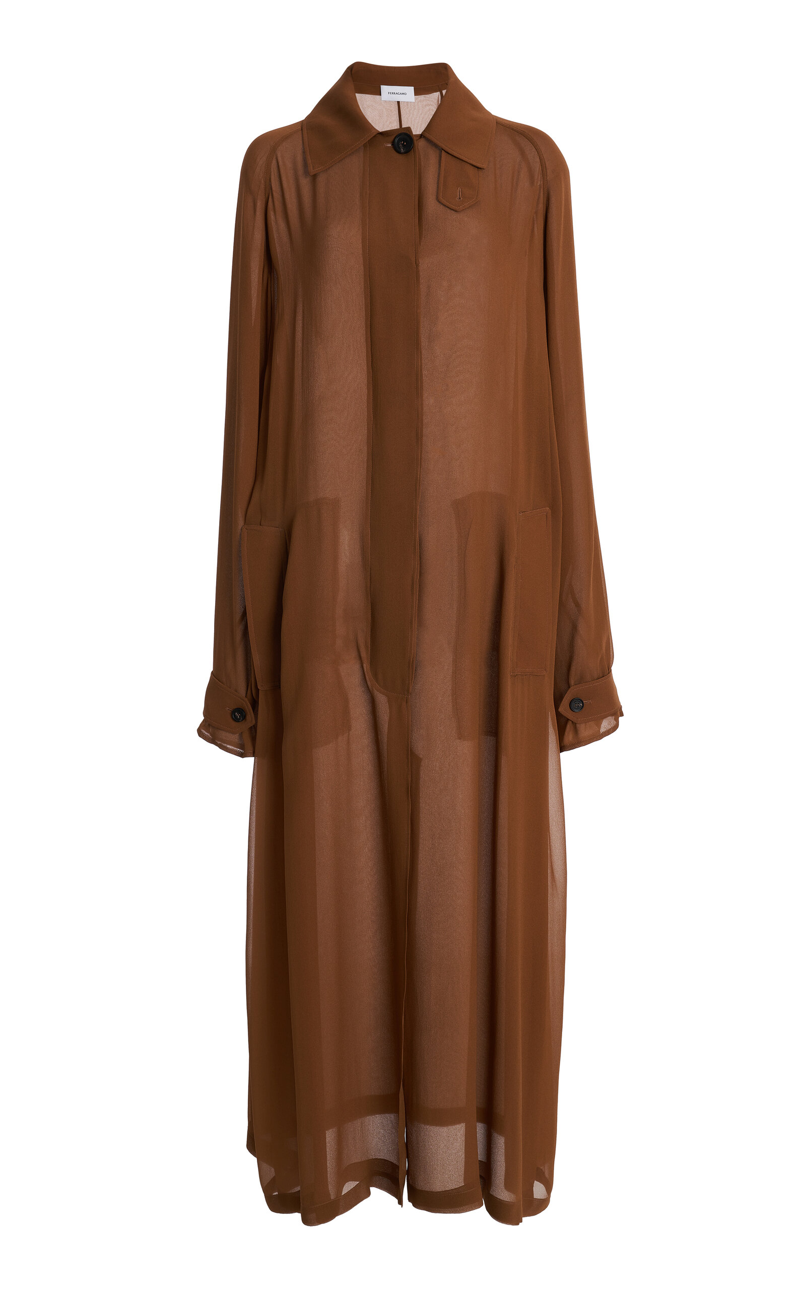 Silk Trench Coat