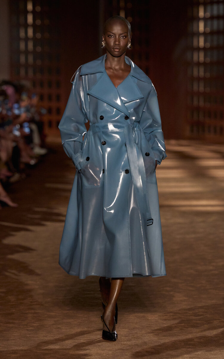 Vinyl Trench Coat