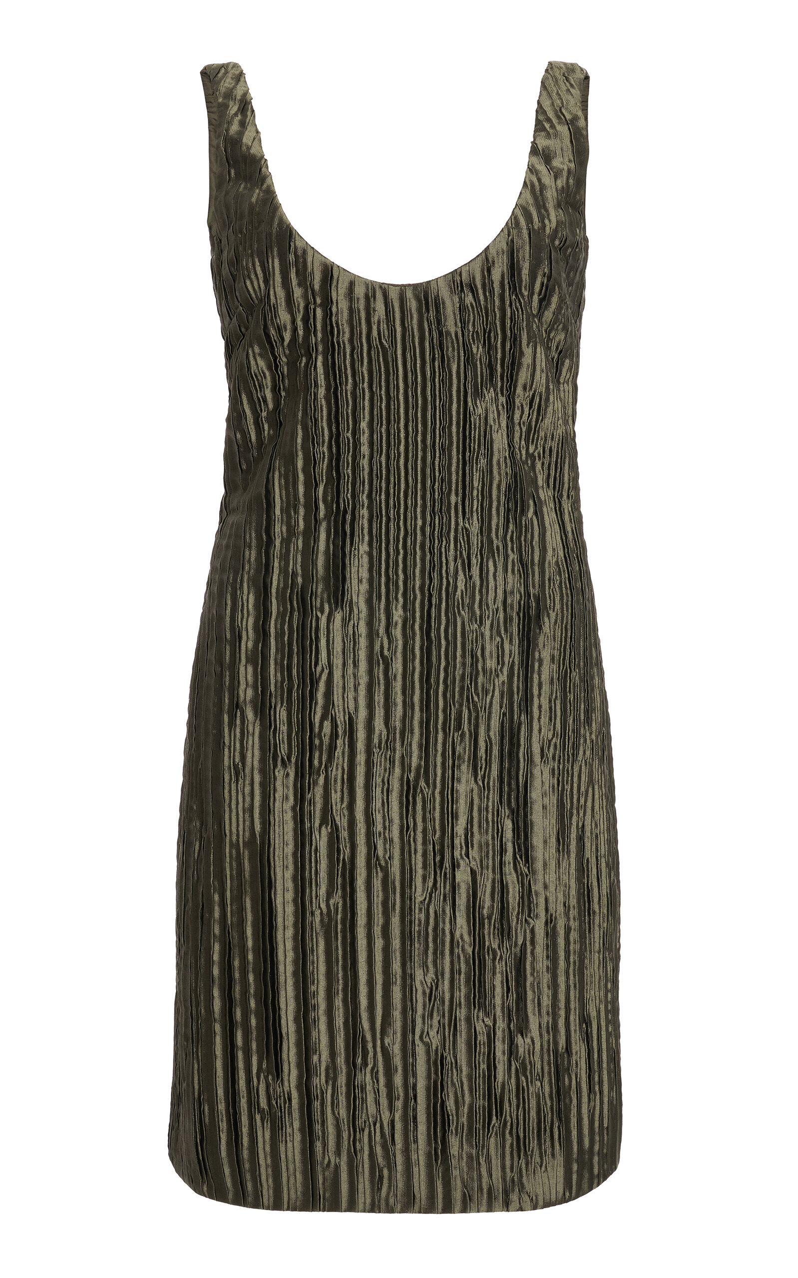 Silk-Blend Mini Dress