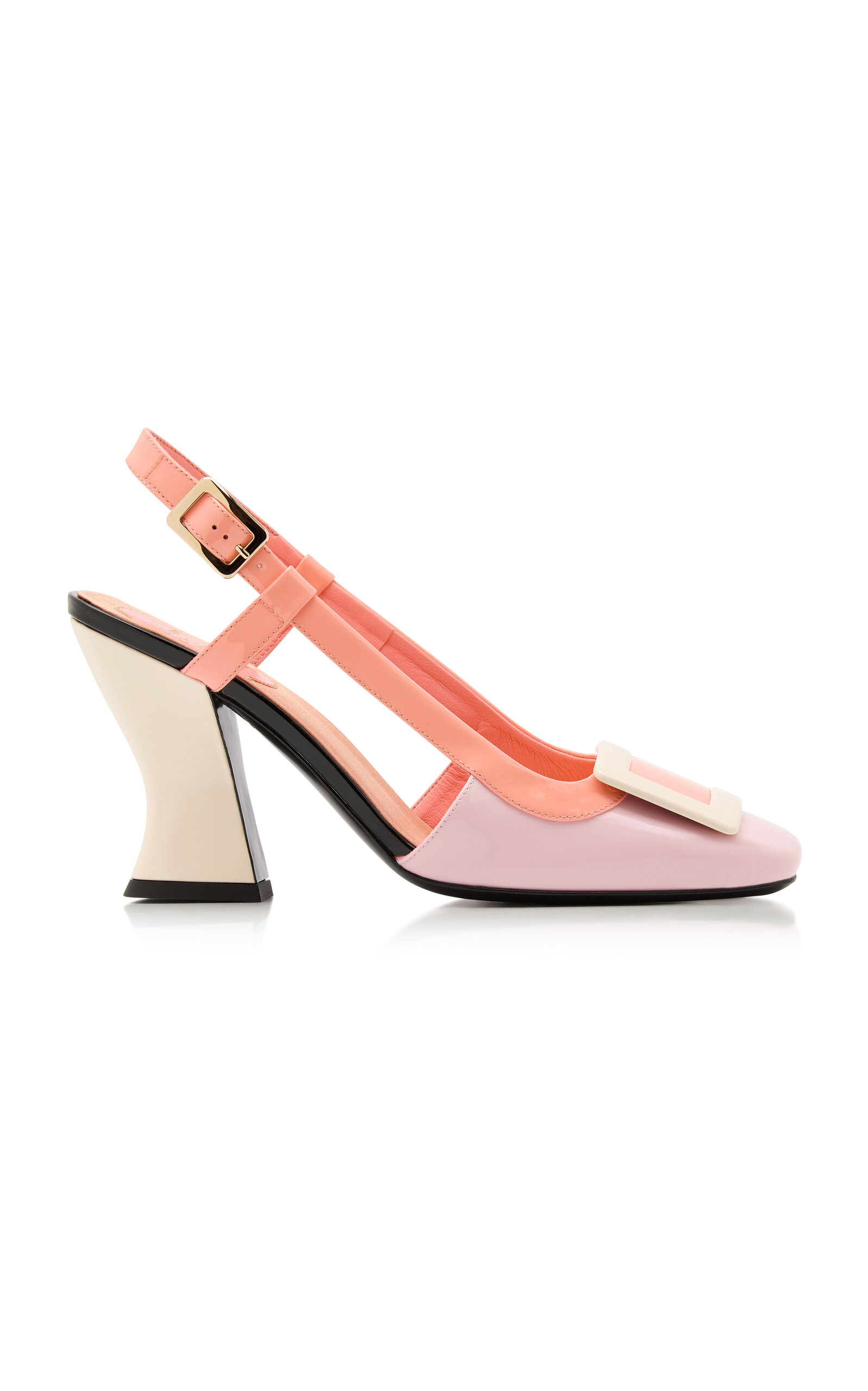Belle Vivier Lacquered Slingback Pumps