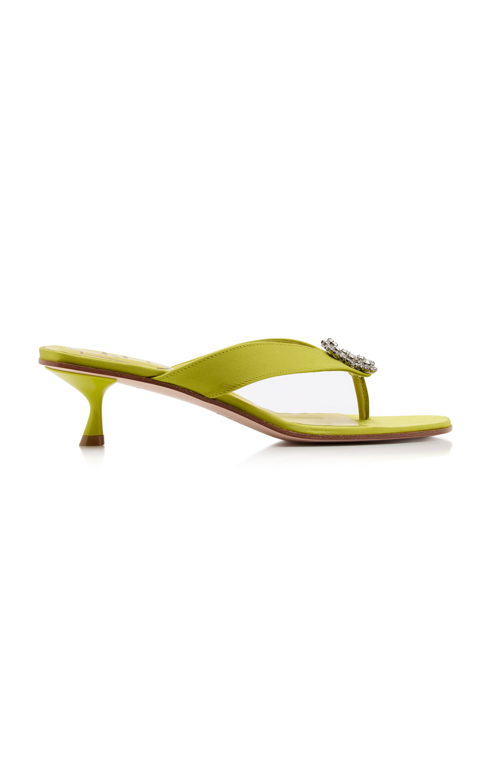 Roger Vivier Flower Strass Thong Mules - Moda Operandi