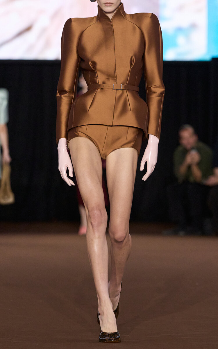MUGLER High-Rise Shorts - Moda Operandi