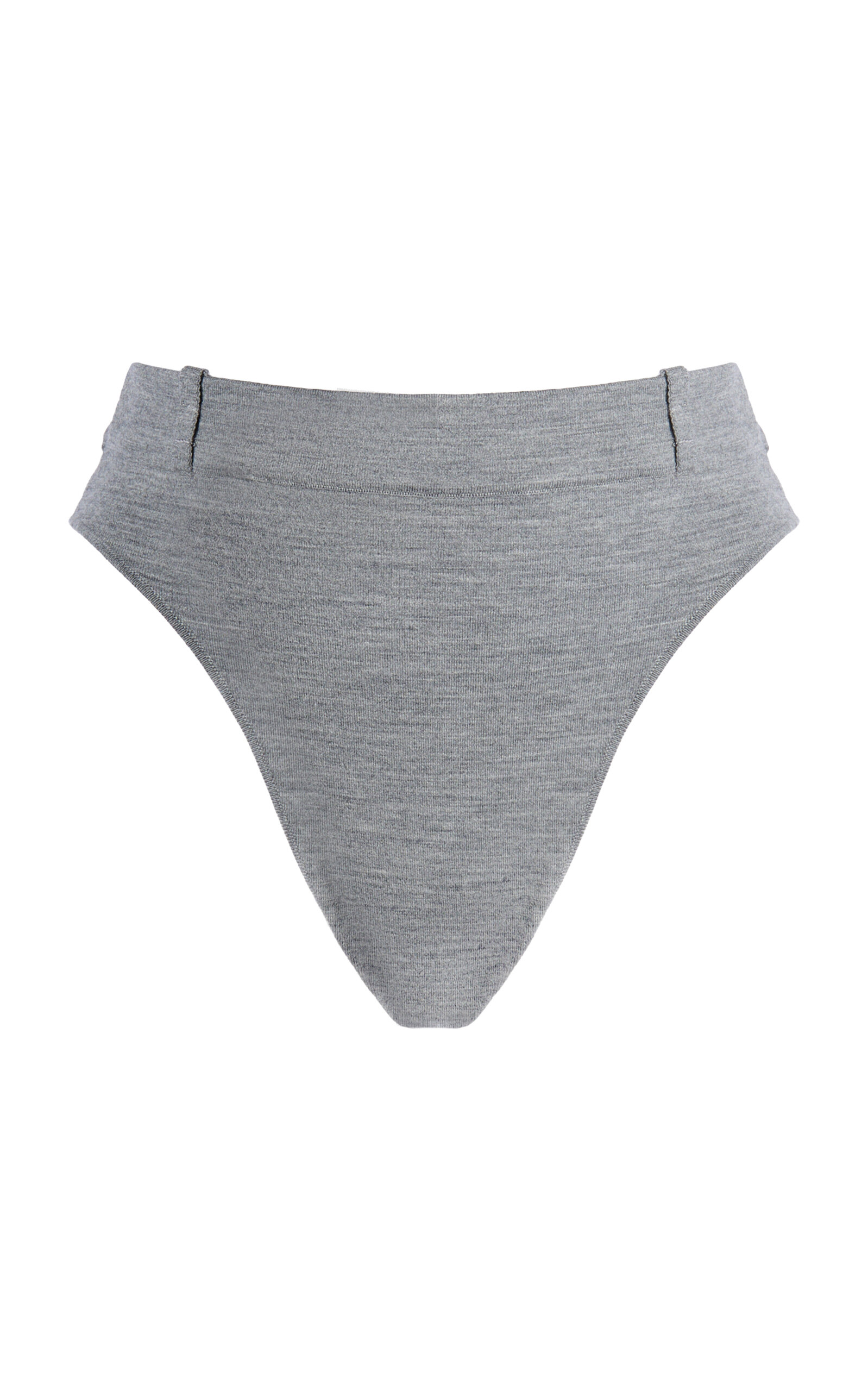 High-Waist Wool Thong