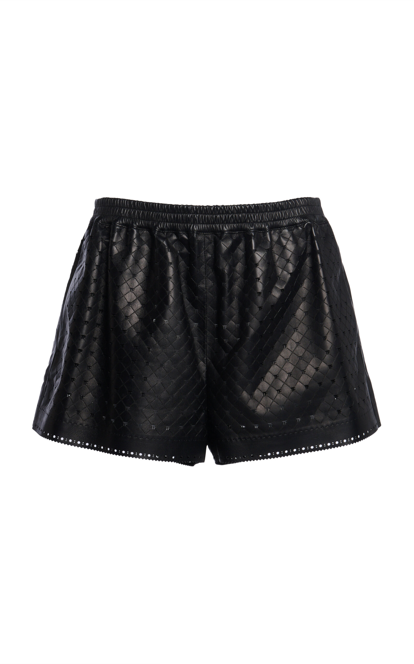 Tom Ford Tom Ford-Perforated Silky Guanteria Lambskin Boxer Shorts - Moda Operandi