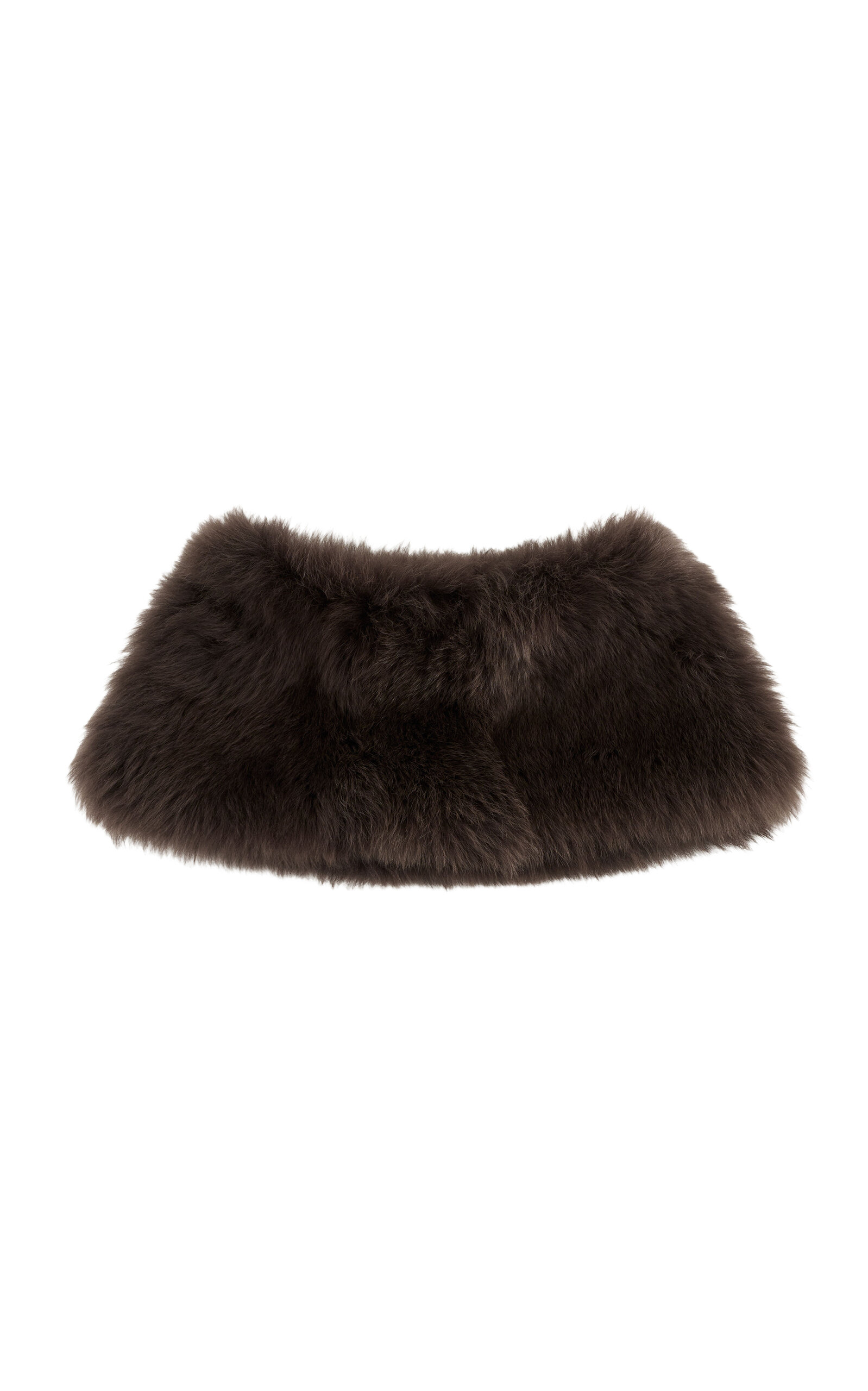 ARAKII Exclusive Shearling Tube Leather Scarf - Moda Operandi