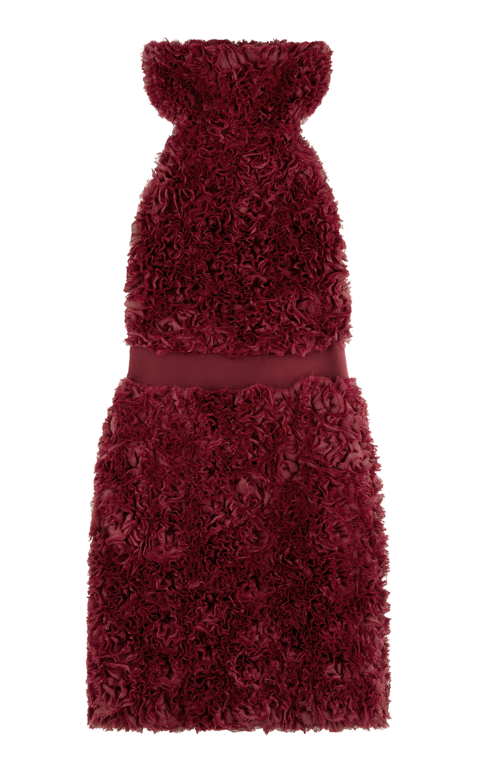 Exclusive Ruffled Halter Mini Dress