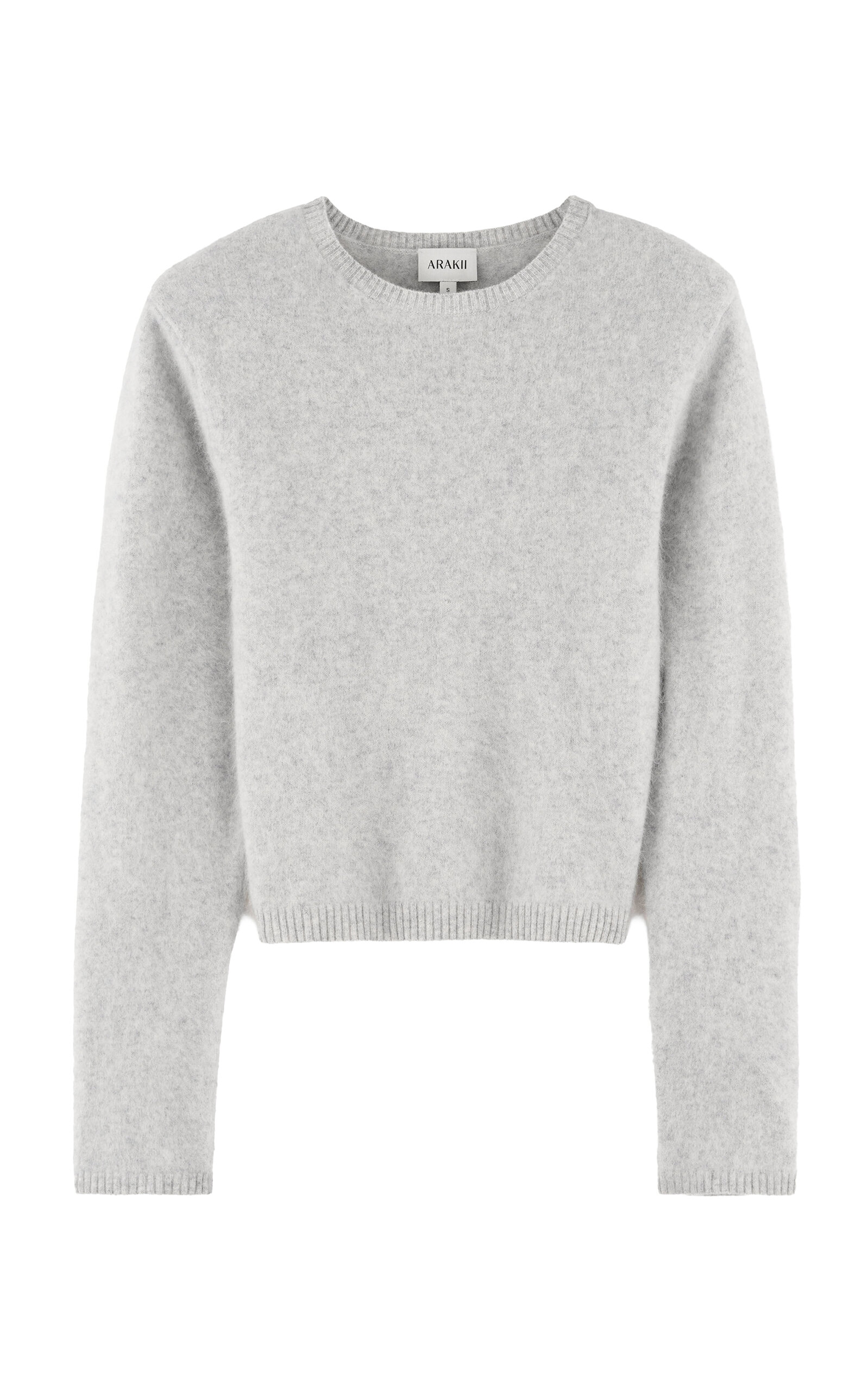 Exclusive Structured Shoulder Knit Wool-Cashmere Top