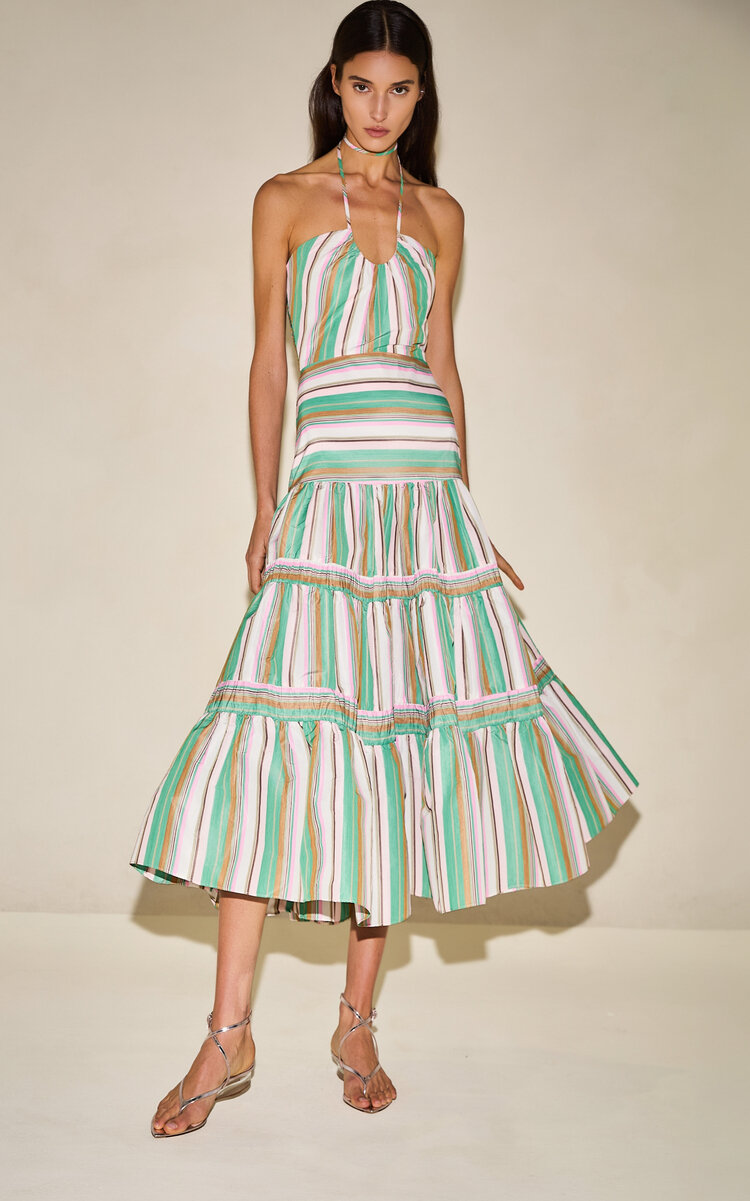 Roberta Twill Midi Dress