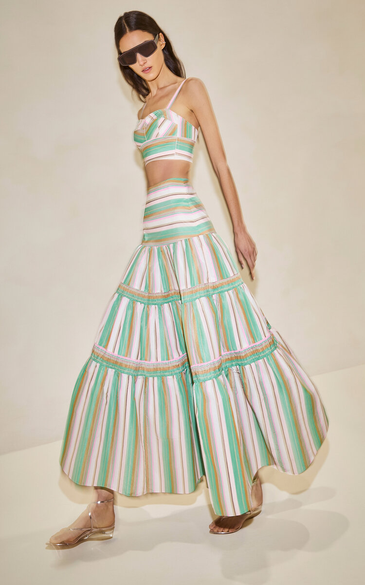 Maurice Twill Midi Skirt