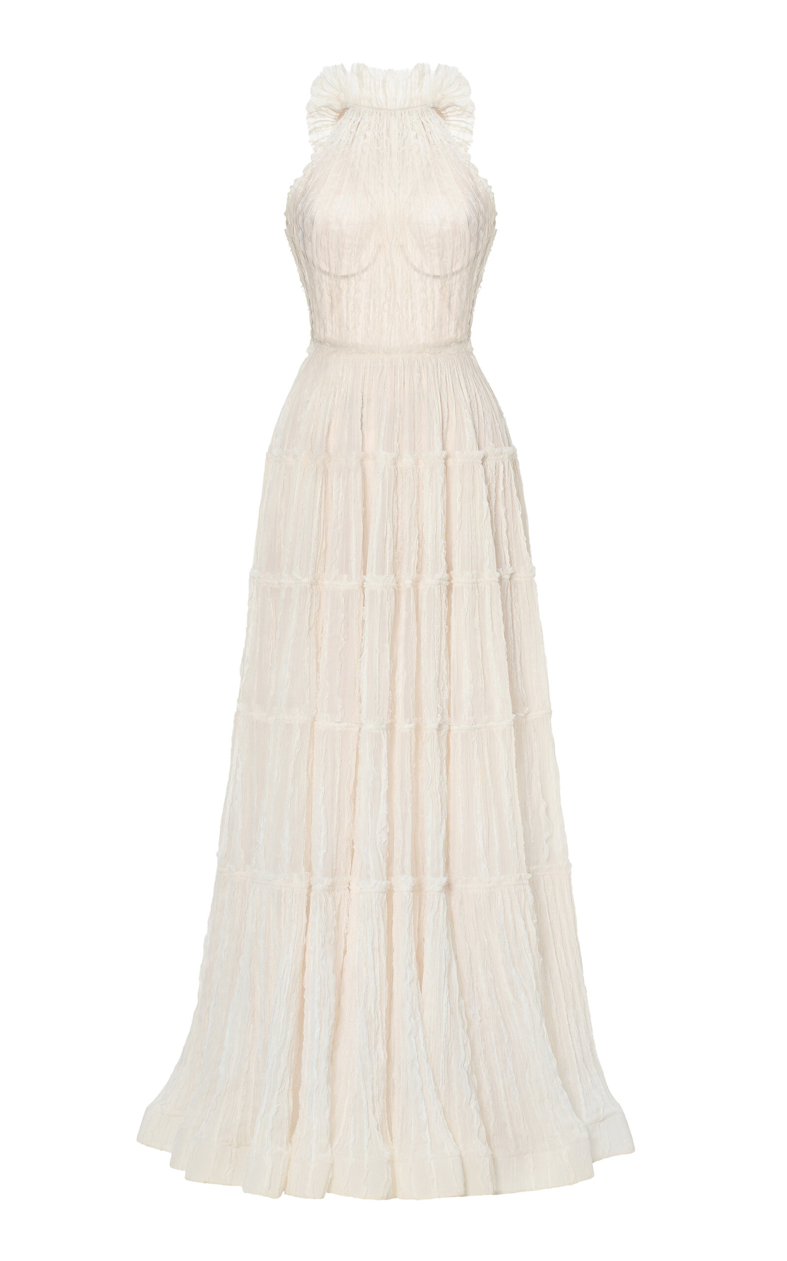 Tiered Halter Maxi Dress