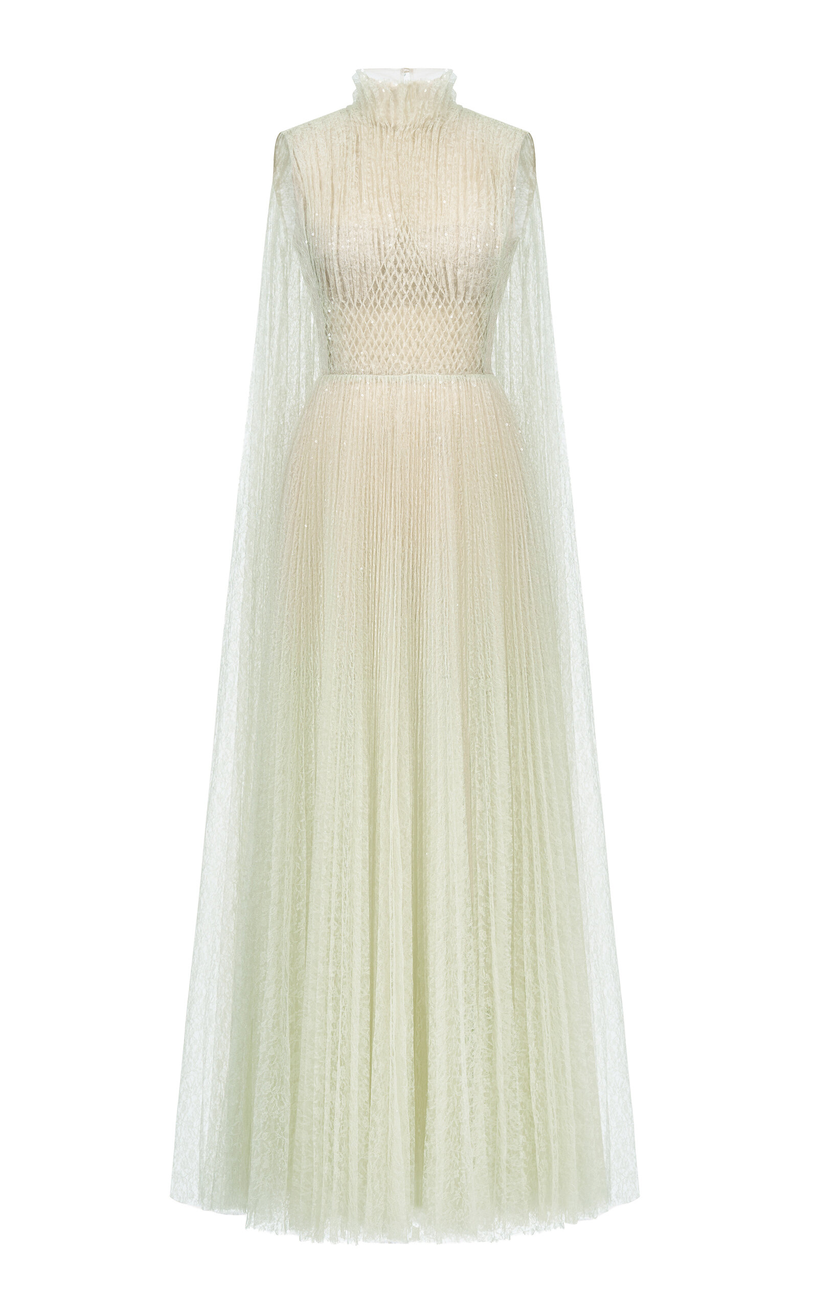 Smocked Lace Maxi Dress