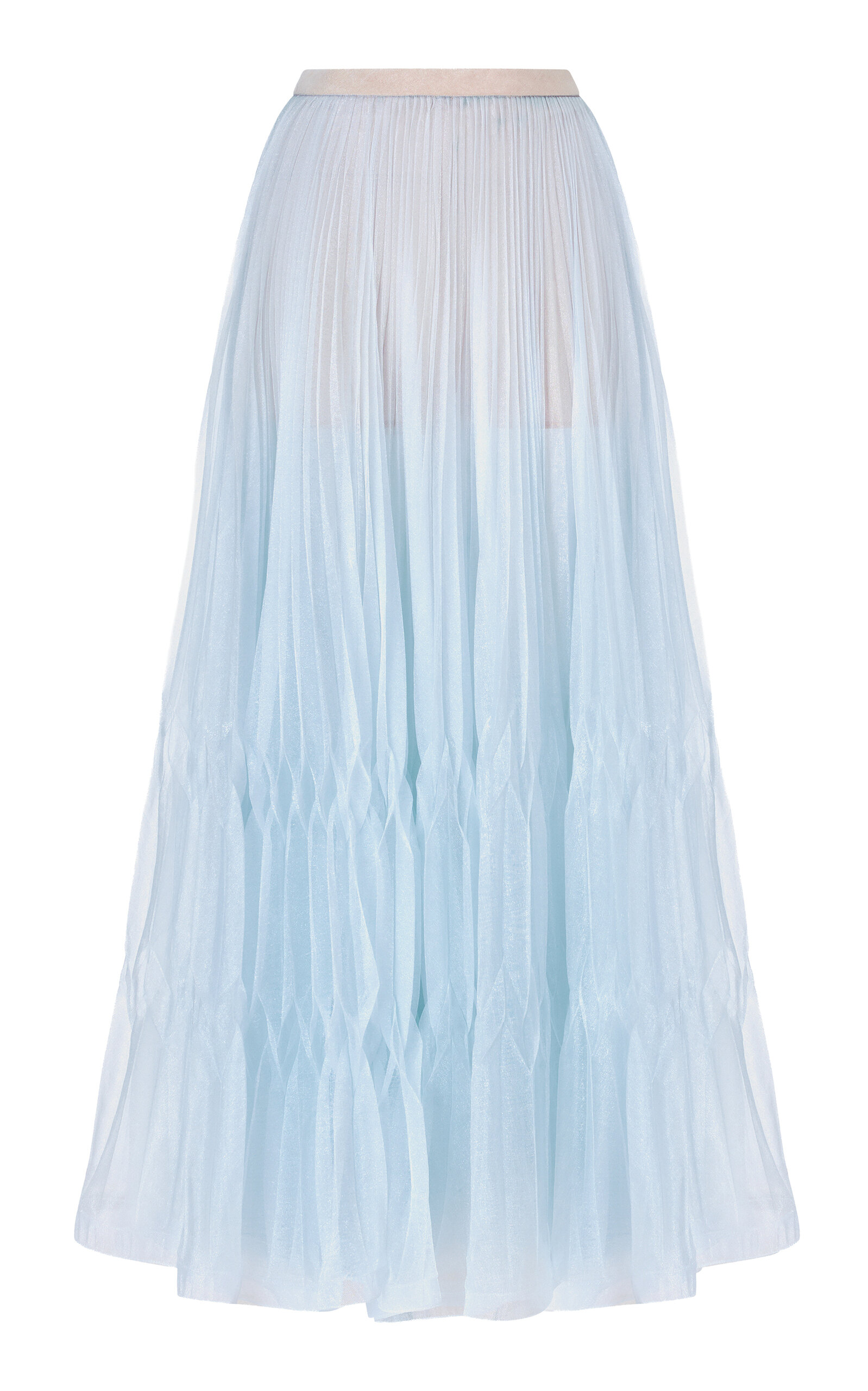 Pleated Maxi Skirt