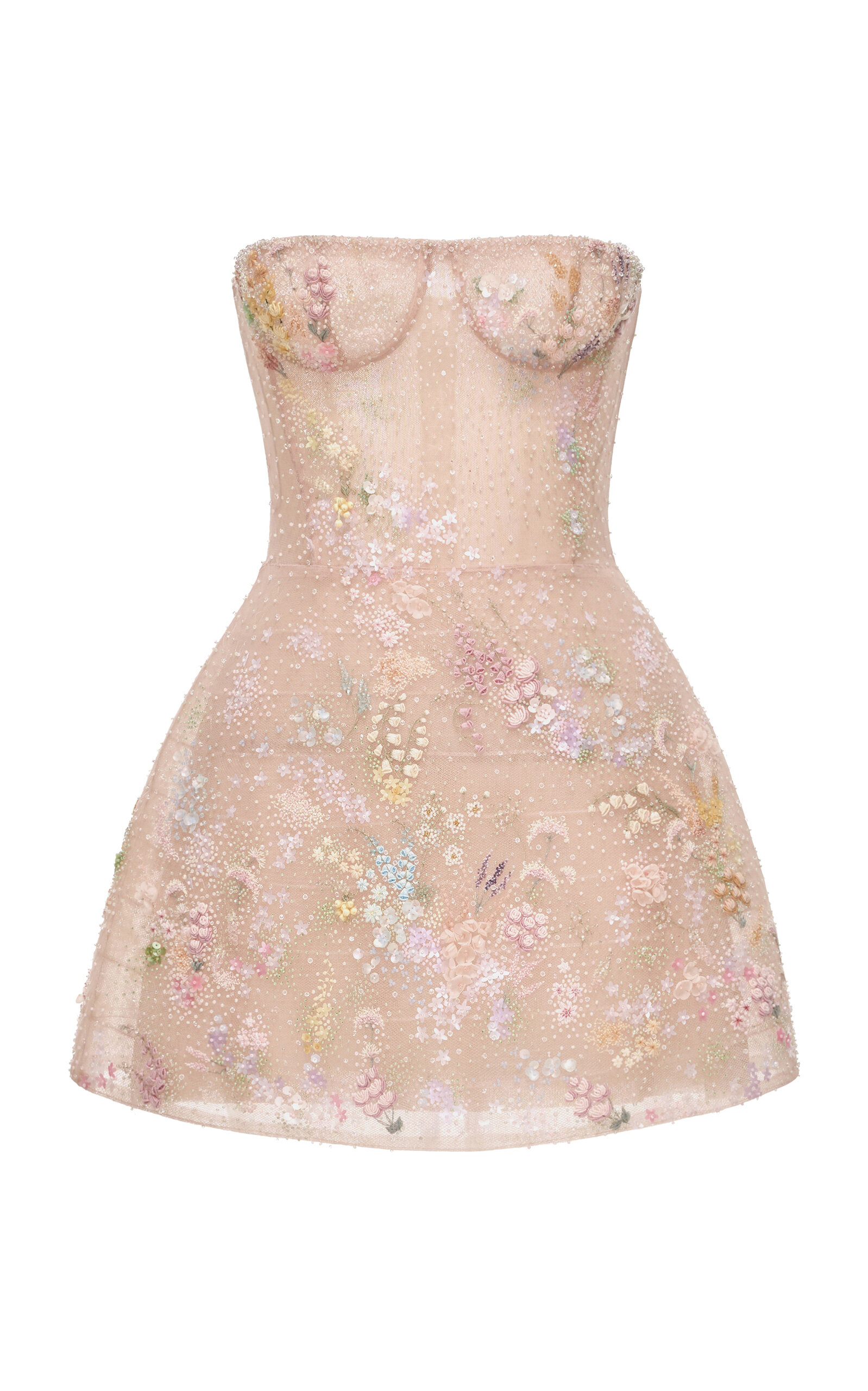 Mini Flower Embellished Dress
