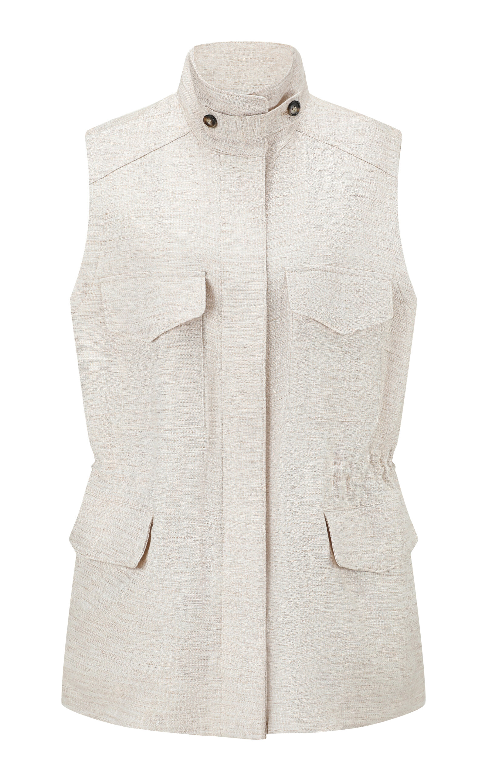 Oat Linen Vest