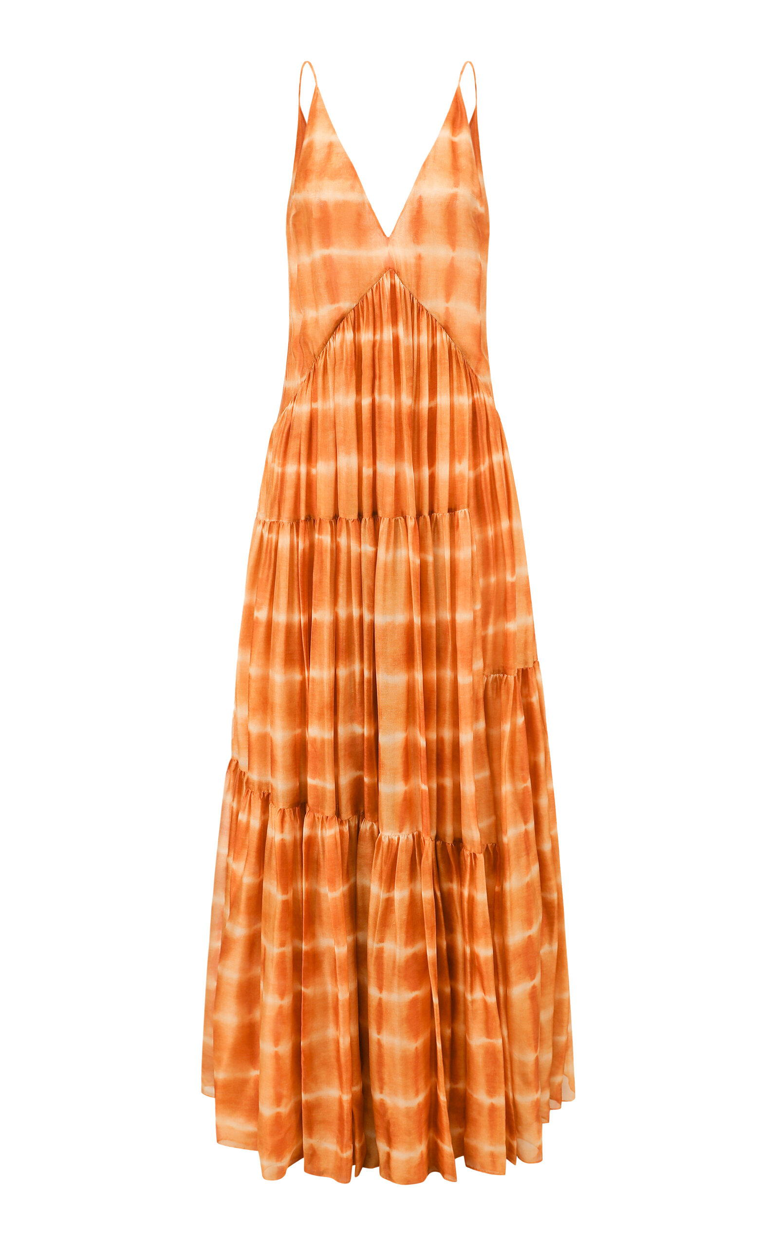 Tiered Chiffon Maxi Dress