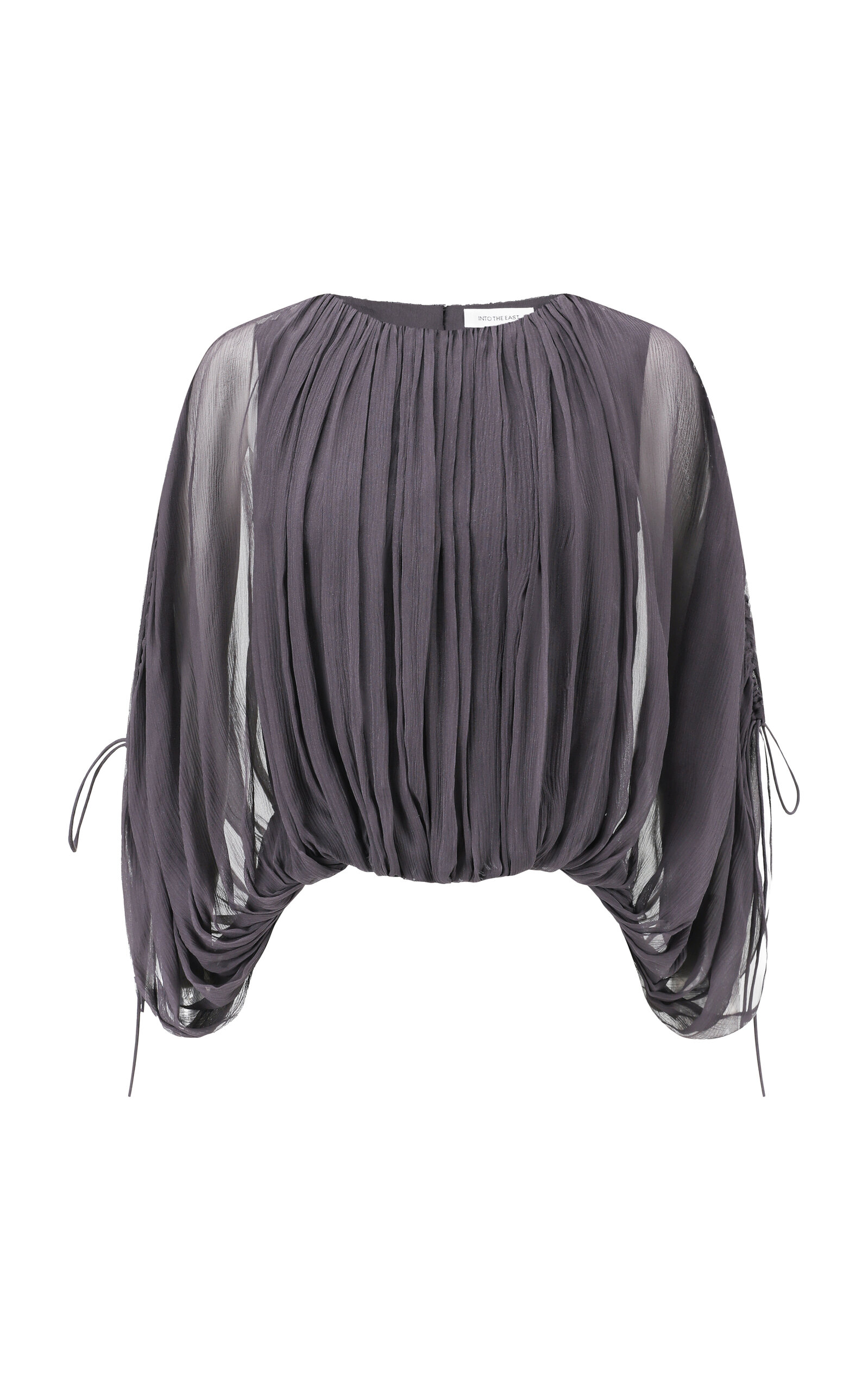 Drawstring Silk Top