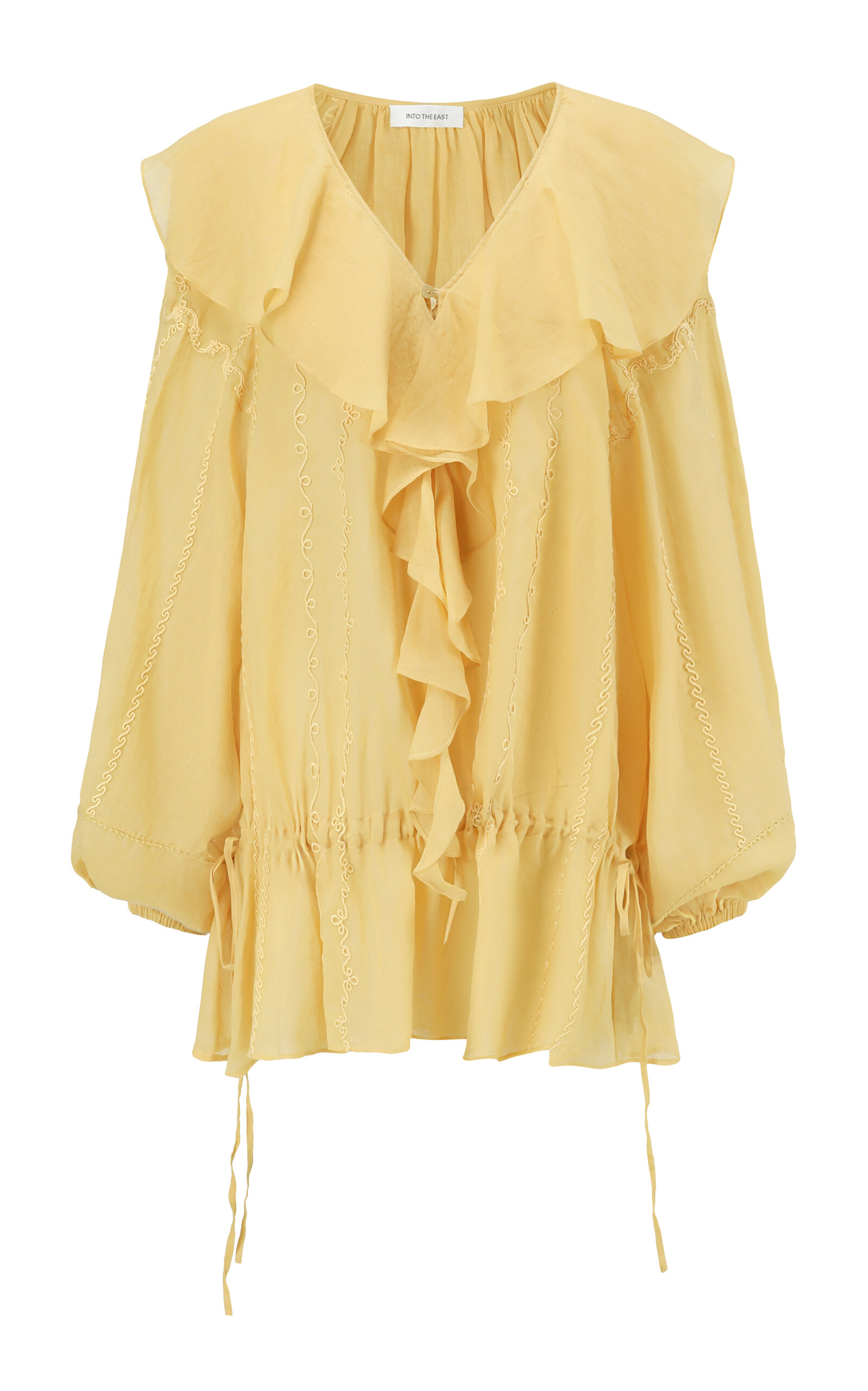Embroidered Twill Top