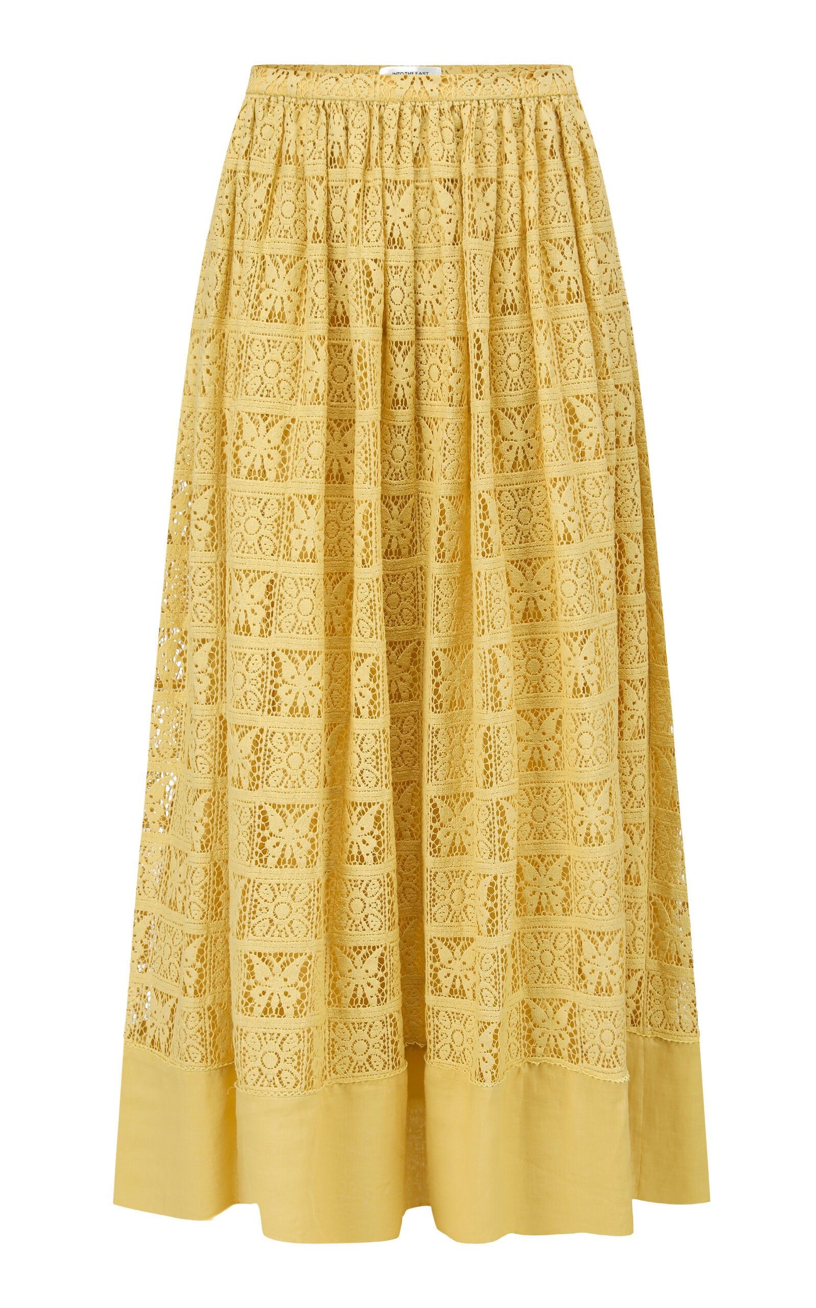 Gardenia Cotton-Blend Midi Skirt