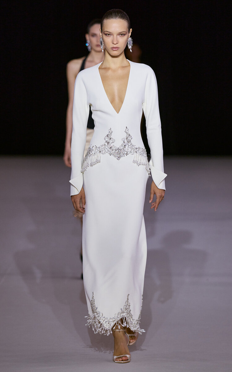 Embellished Silk-Blend Maxi Dress