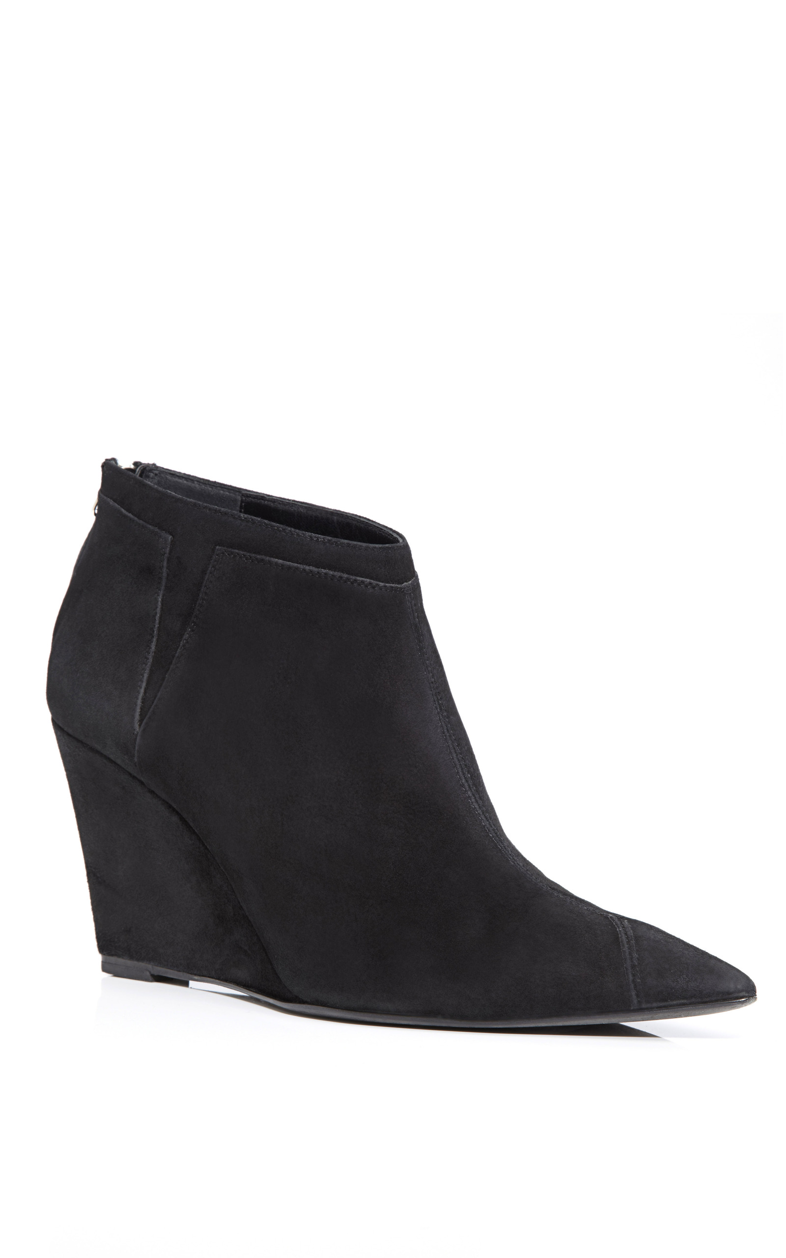 pointed wedge booties