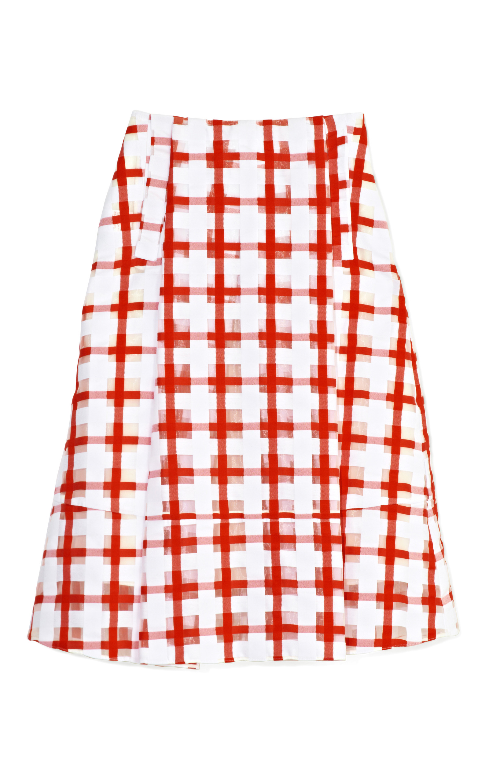 Red Checkered Skirt by Marni Moda Operandi