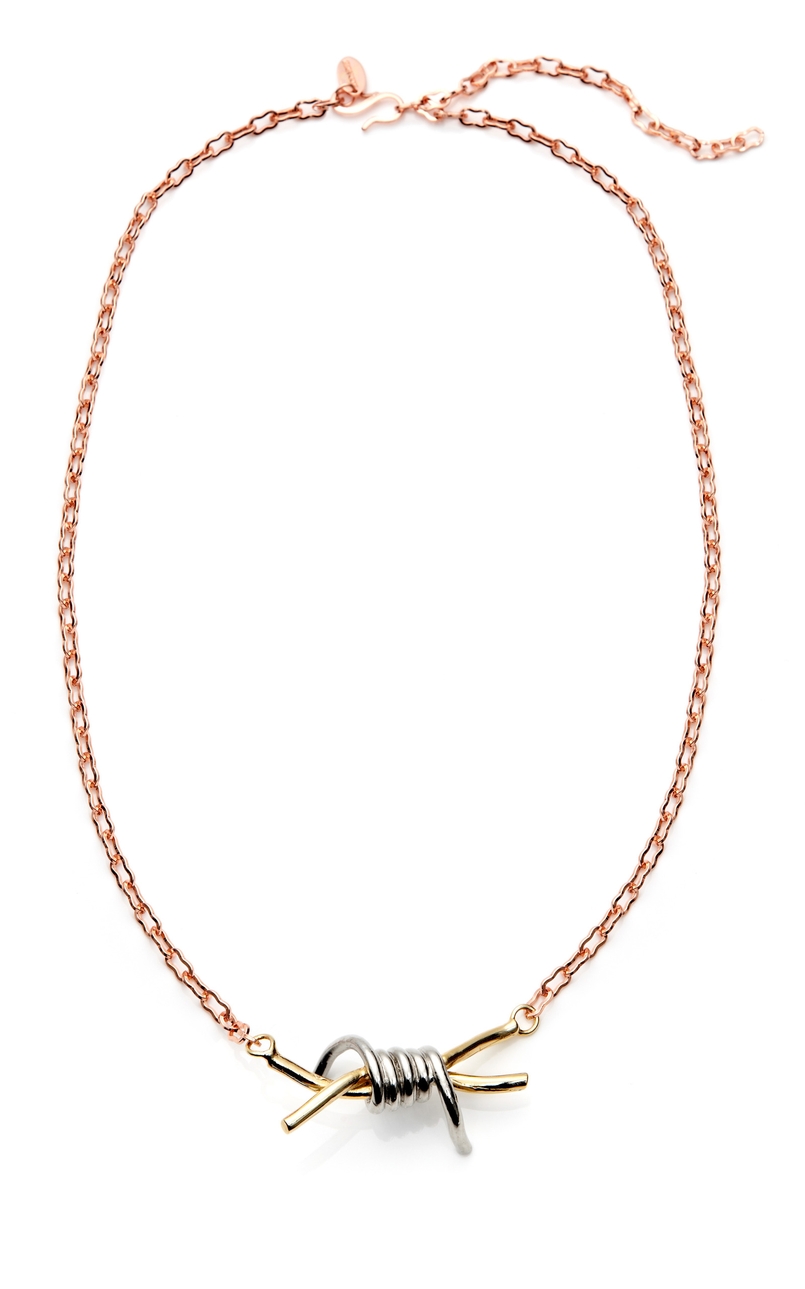 TriTone Barbed Wire Necklace by Rodarte Moda Operandi