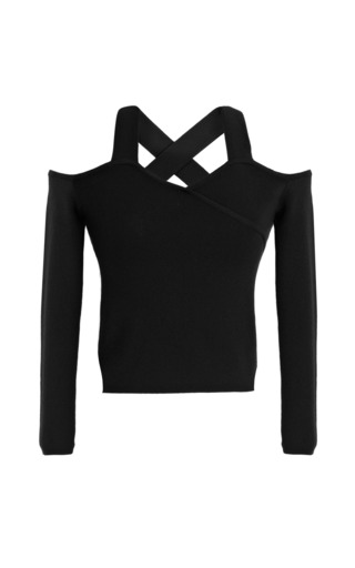 black polo knit dress