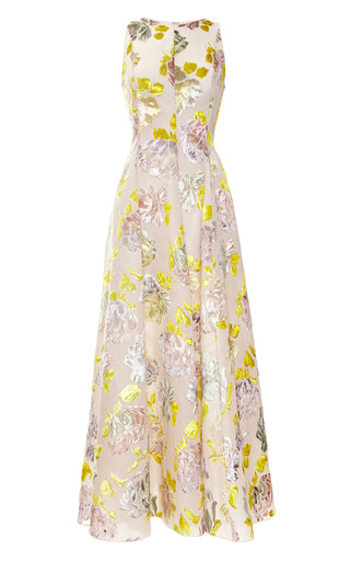 Hand-Painted Velvet Jacquard Dress by Rochas | Moda Operandi