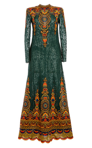 valentino green gown