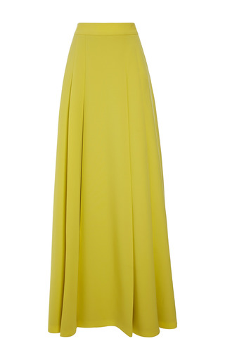 Long Cady Skirt In Yellow by Fausto Puglisi | Moda Operandi