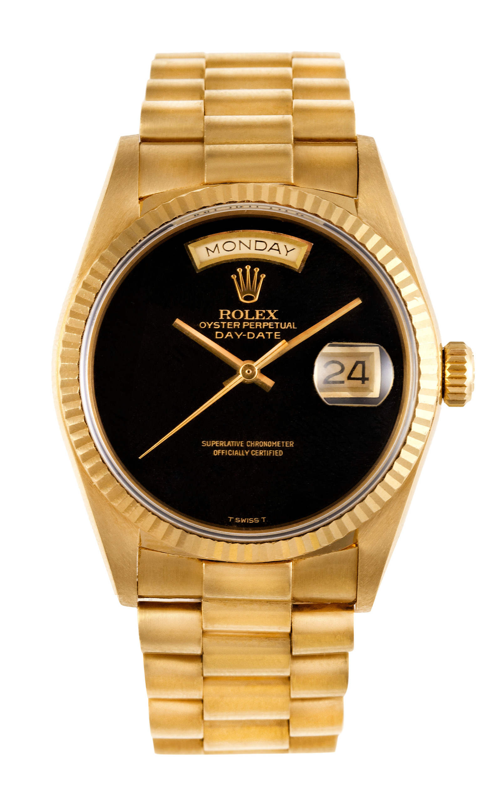 rolex president black