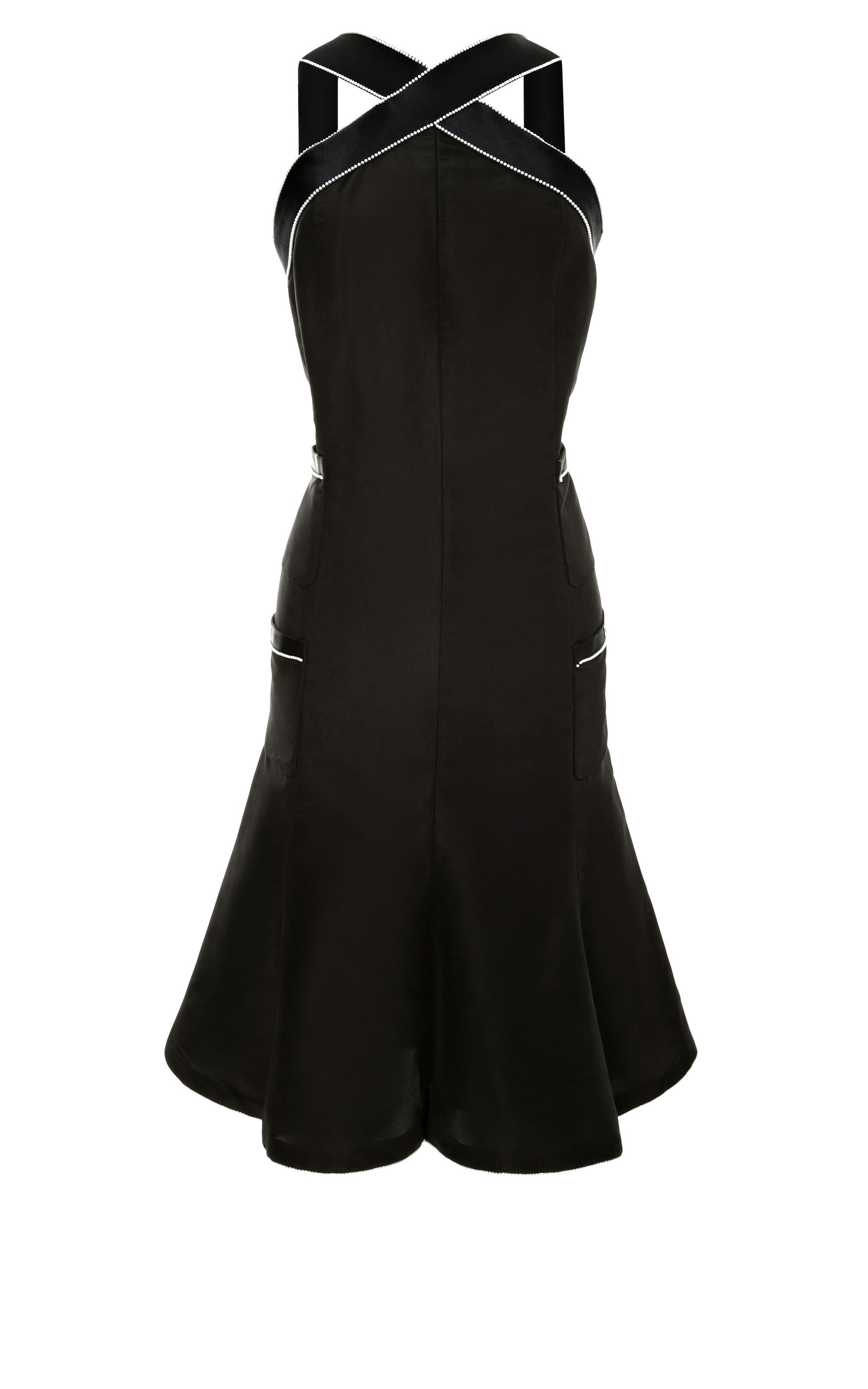 Chanel Black Dress With Pearl Trim From What Goes Moda Operandi