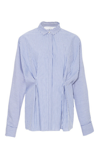 Stitch-Front Striped Cotton Shirt by Thakoon Addition | Moda Operandi