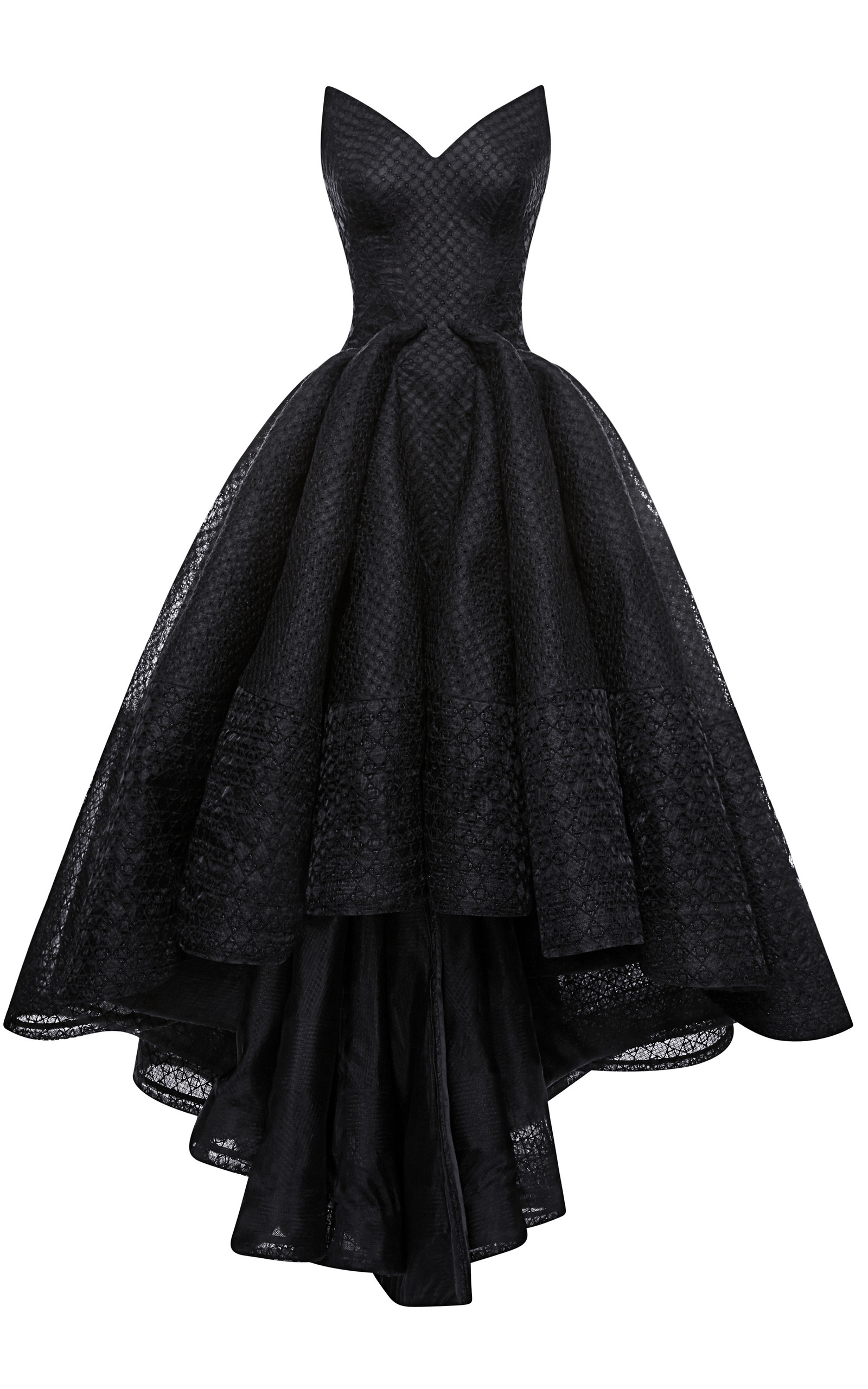 zac posen black gown