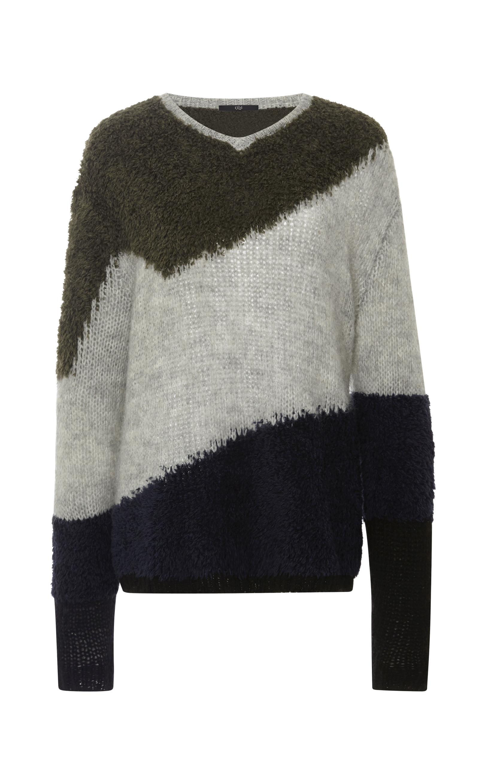 tibi v neck sweater