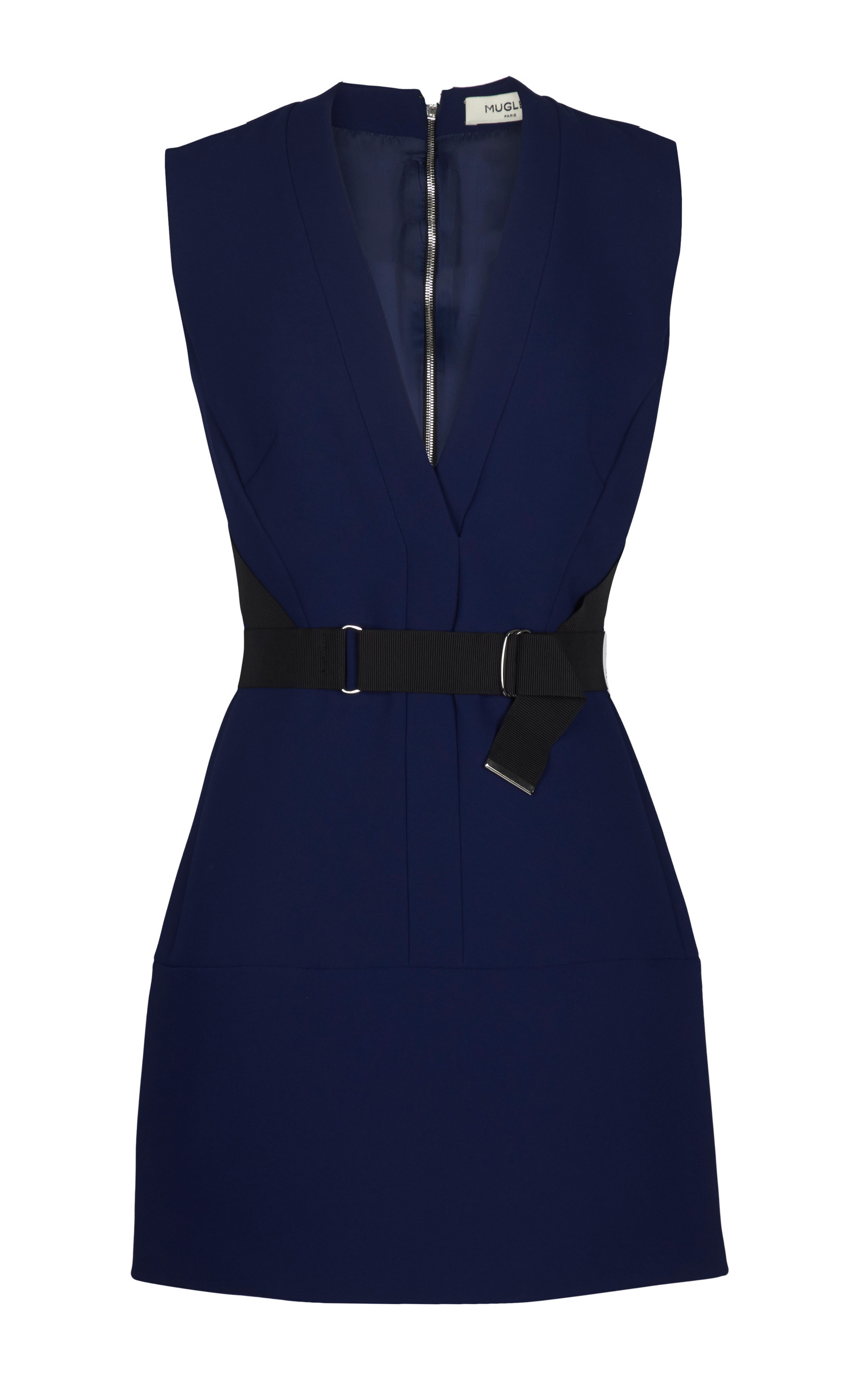 Bonded Tailor Navy Blue Dress by MUGLER | Moda Operandi