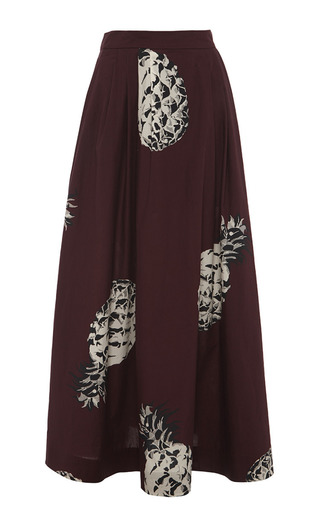 pineapple maxi skirt