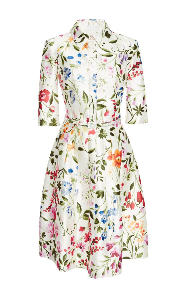 oscar de la renta shirt dress