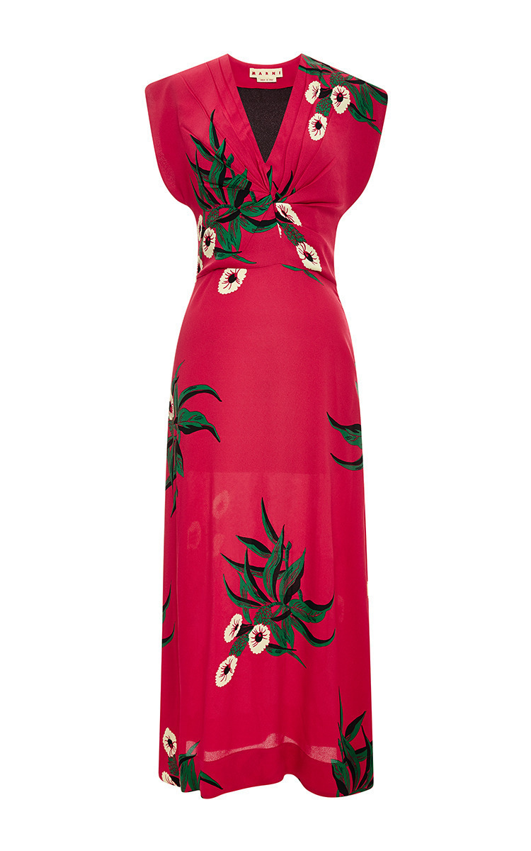 marni red dress