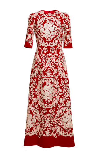 Embroidered Cady Mid-Length Dress by Dolce & | Moda Operandi