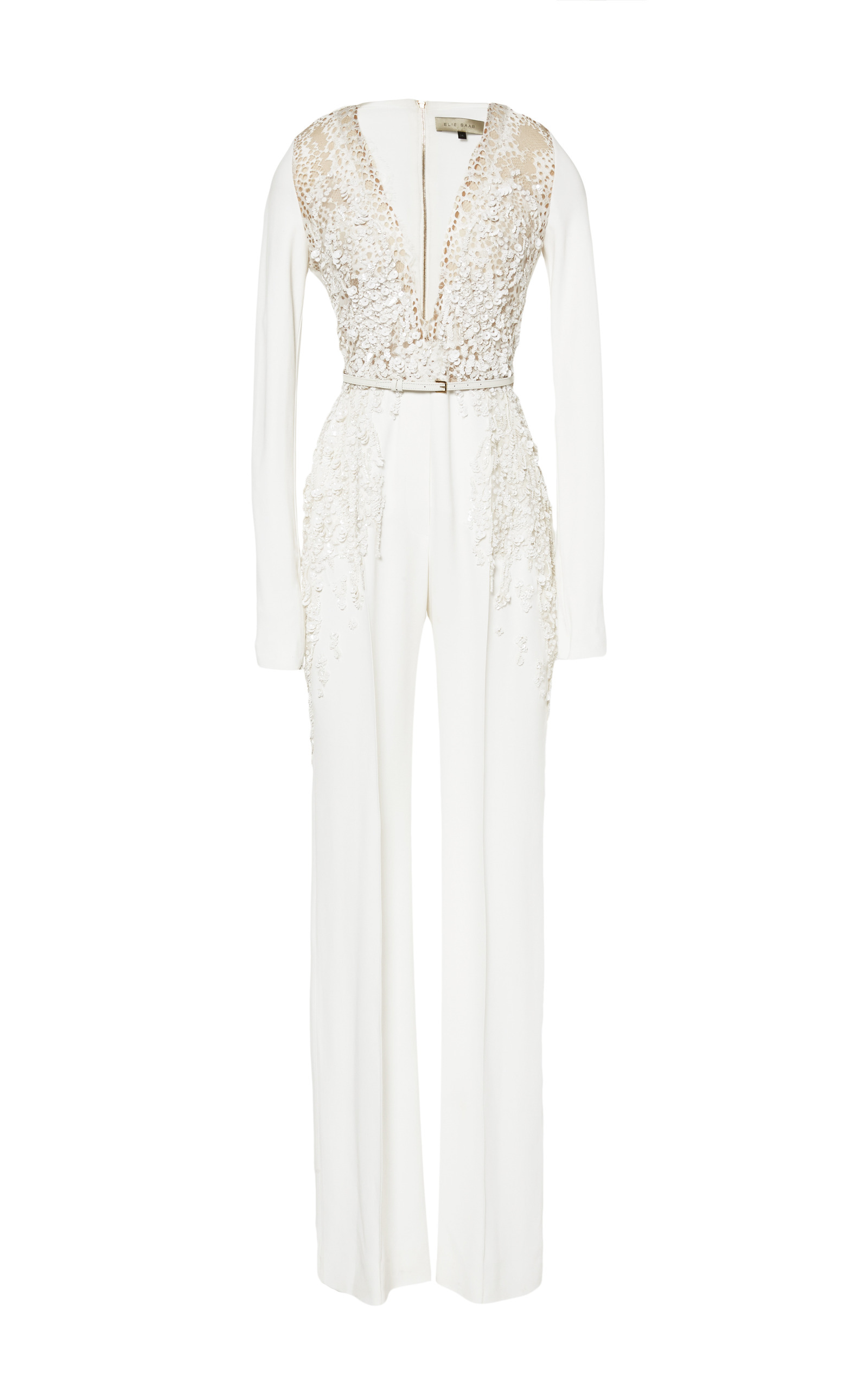 embroidered white jumpsuit