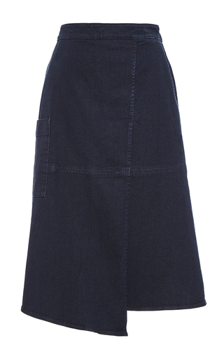 Denim Wrap Midi Skirt by Tibi | Moda Operandi