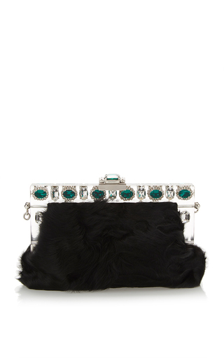 Lamb Fur Evening Bag by Dolce & Gabbana | Moda Operandi