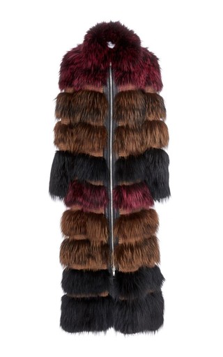 Knit Silver Fox Fur Coat by Sonia Rykiel | Moda Operandi