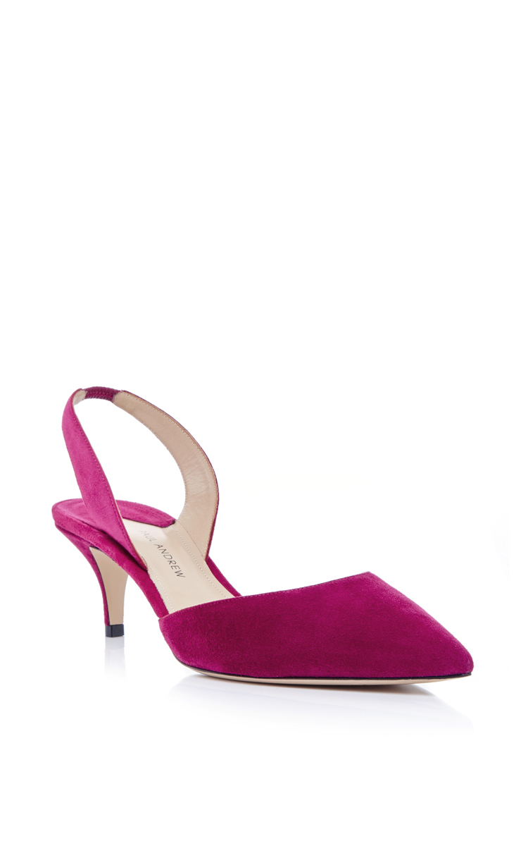 fuchsia slingback shoes