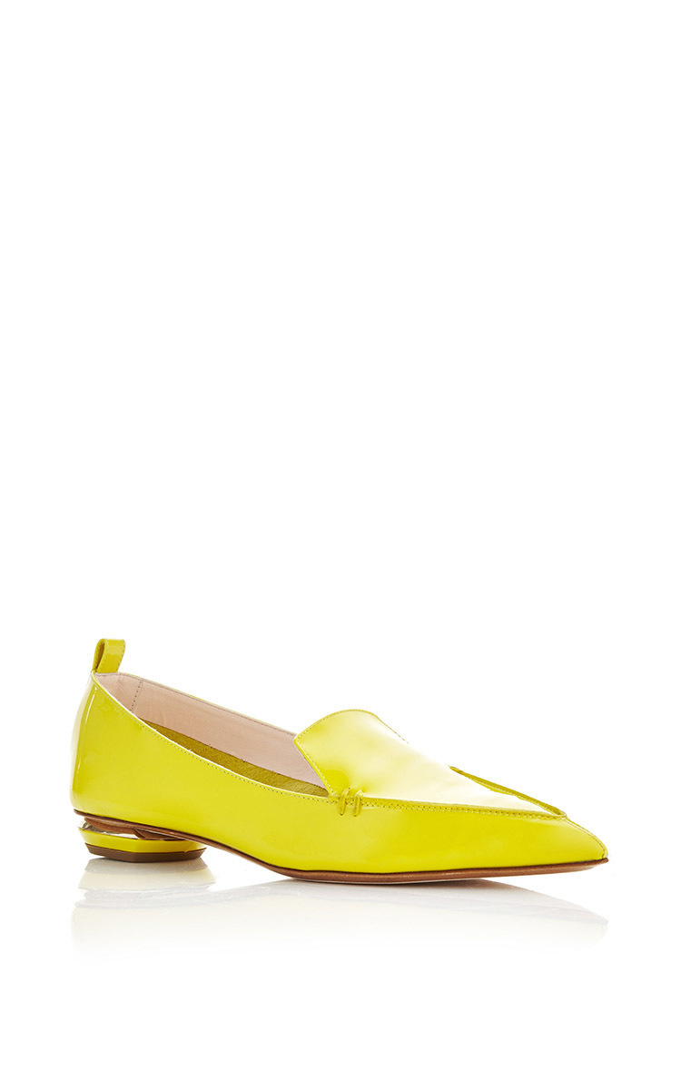 lime green loafers