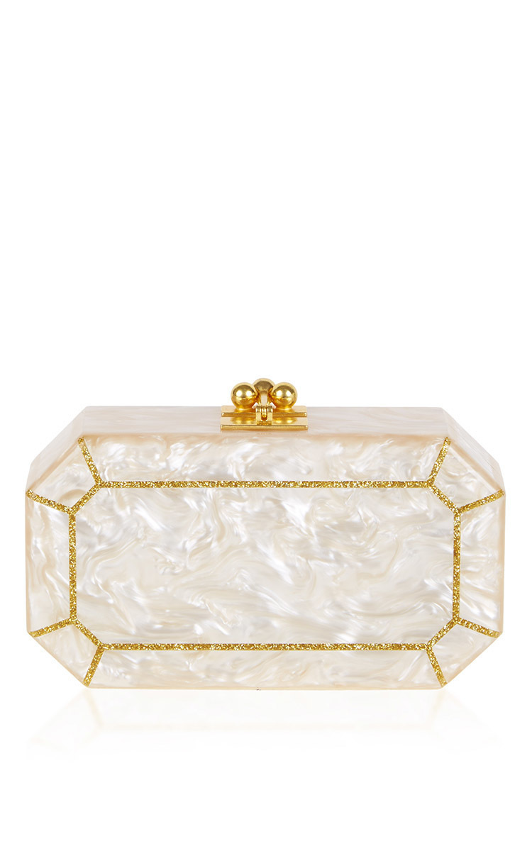 edie parker gold clutch