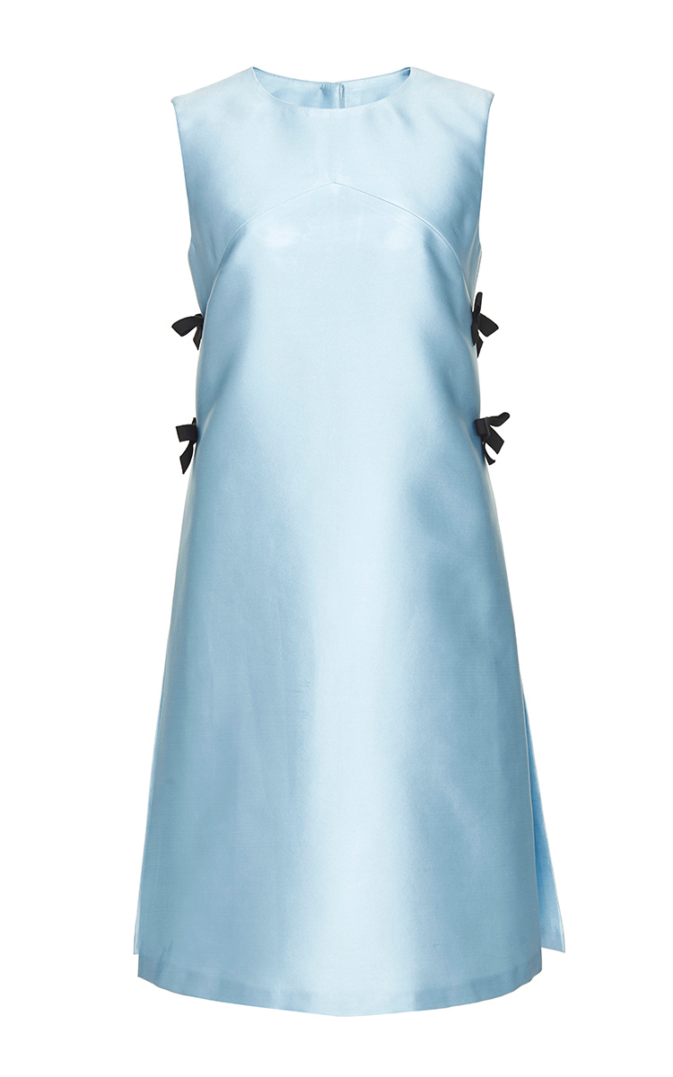 light blue scuba dress