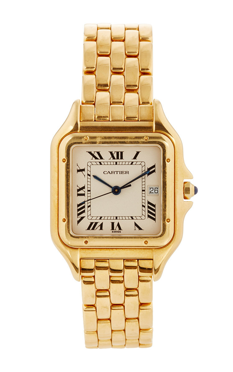 Men S 18k Gold Vintage Cartier Large Panthere By Lsc Design Estate Jewelry Moda Operandi