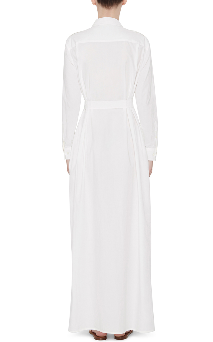 white maxi shirt